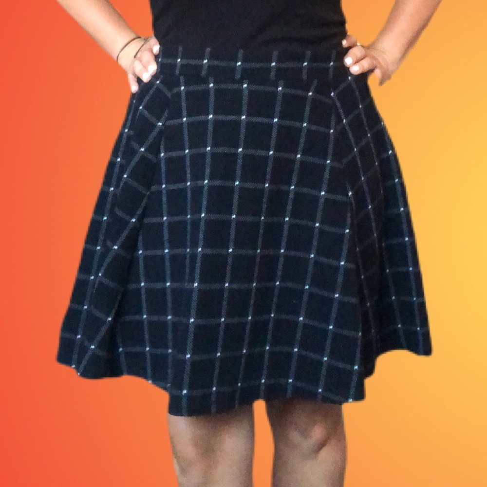 Plaid school girl skirt